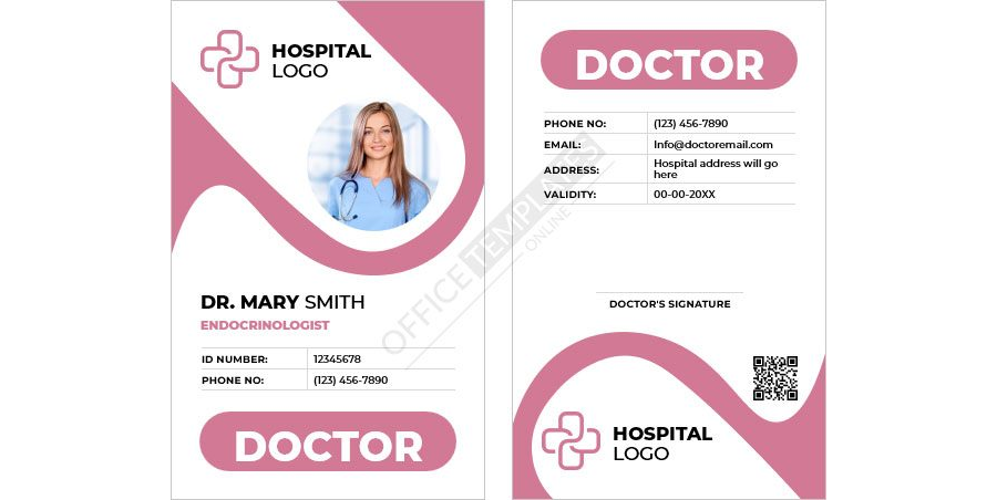 Endocrinologist ID Card Template