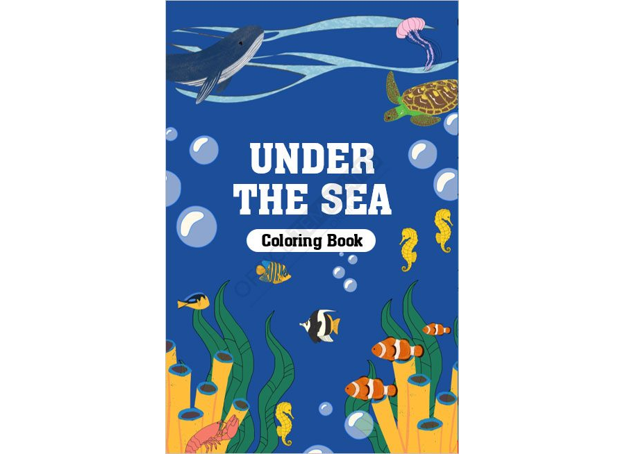 Under the Sea Coloring Book Template