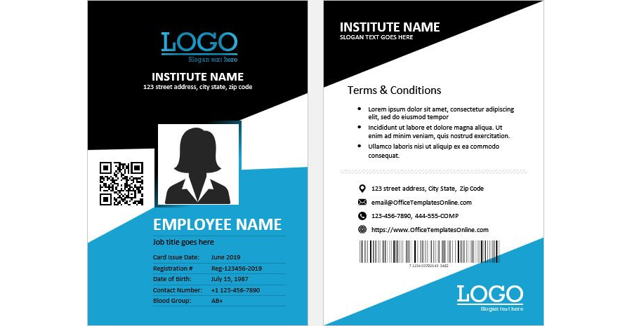 Download Teacher ID Card Template
