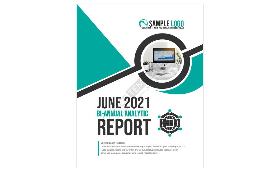 Download Beautiful Cover Page Format for an Analytical Report - MS Word Template