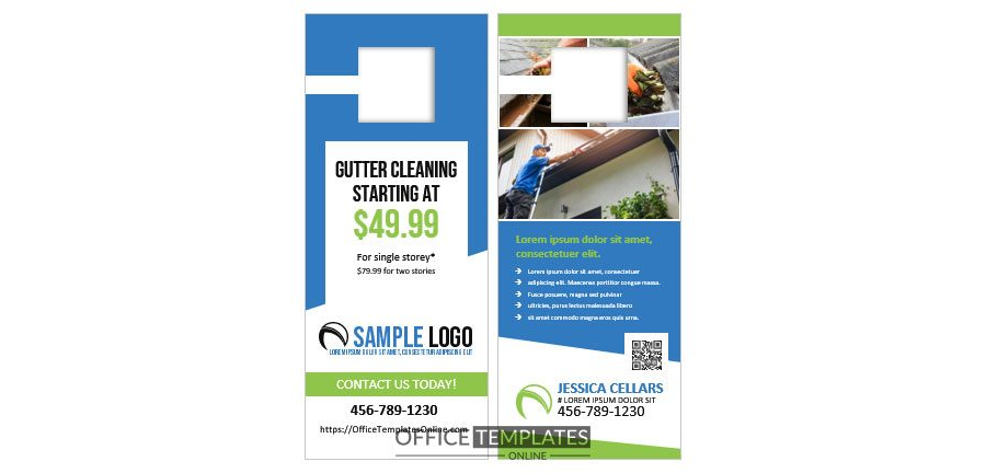 Download Door Hanger for Gutter Cleaning Services - MS Word