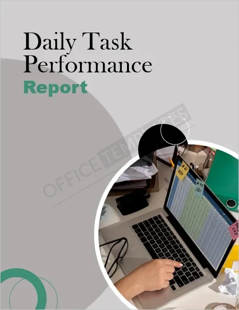 Daily Task Performance Report Template