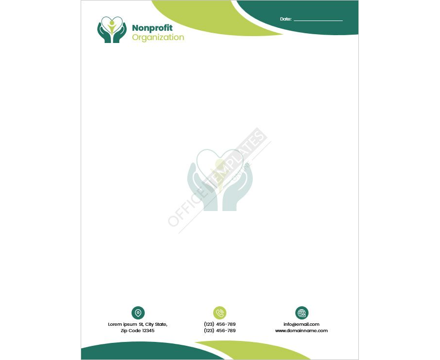 Nonprofit Organization Letterhead Template