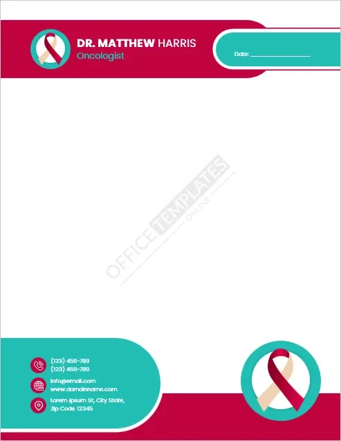Oncologist Letterhead Template