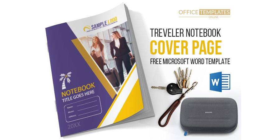 B6 Size - Traveler Notebook Cover Page Design