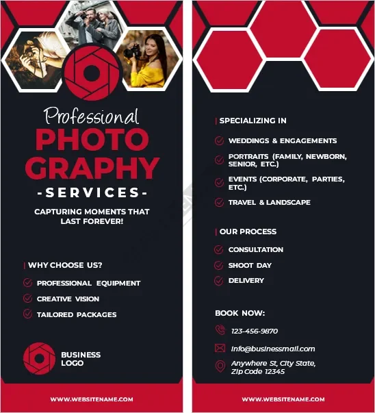 Photography Services Rack Card Template