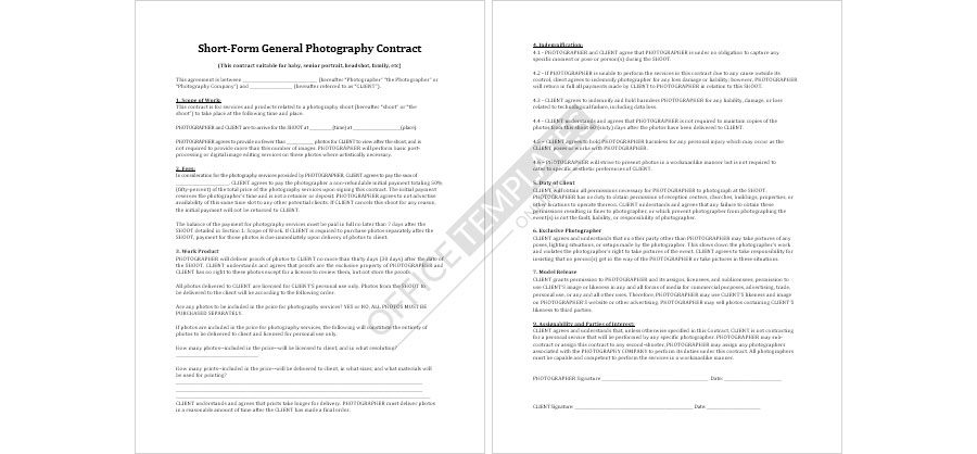 Photography Contract Template - 08