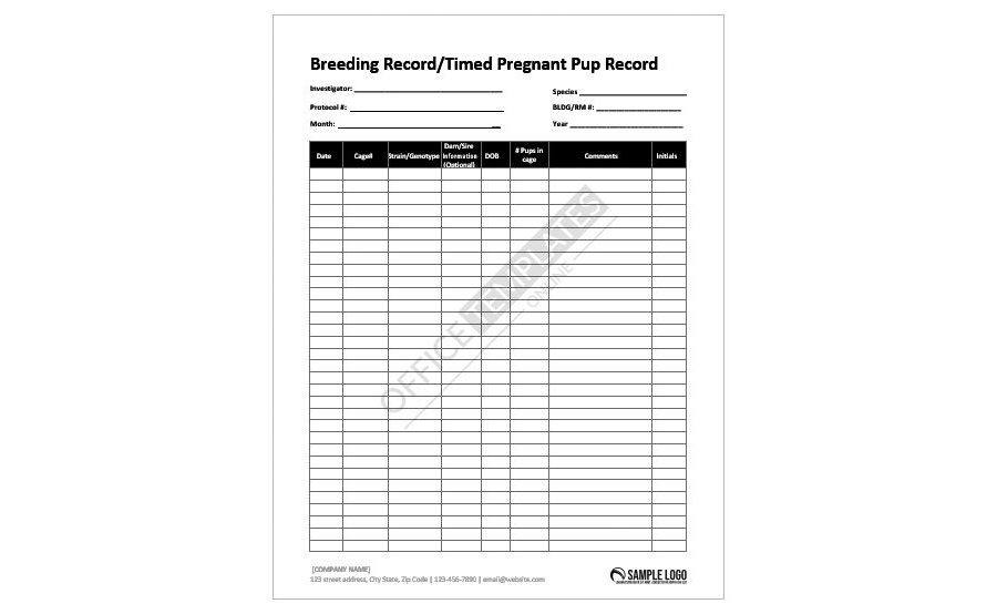 Animal Census Worksheet