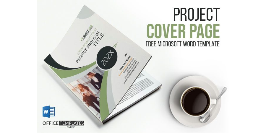 Project Cover Page for a Proposal in MS Word Format