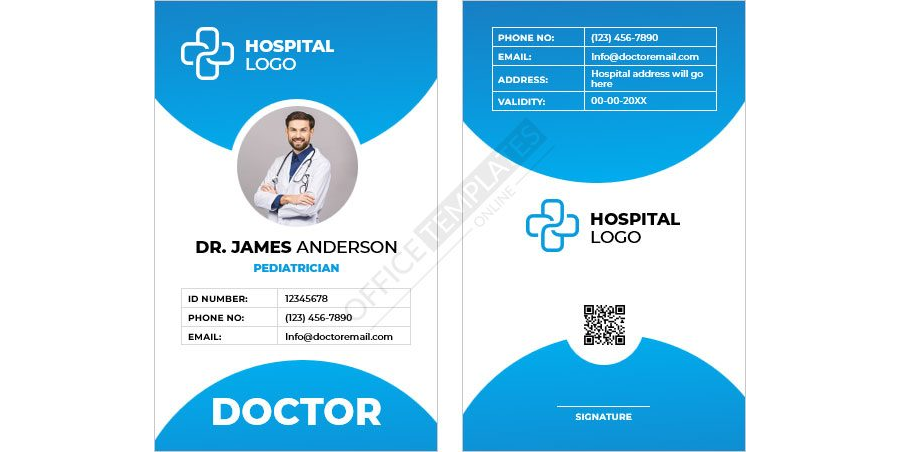 Pediatrician ID Card Template