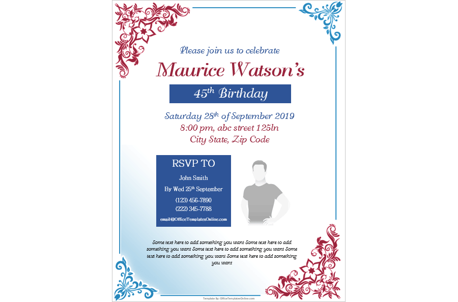 Birthday Invitation Card