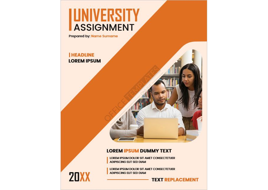 Cover Page Template for University Assignments - 01
