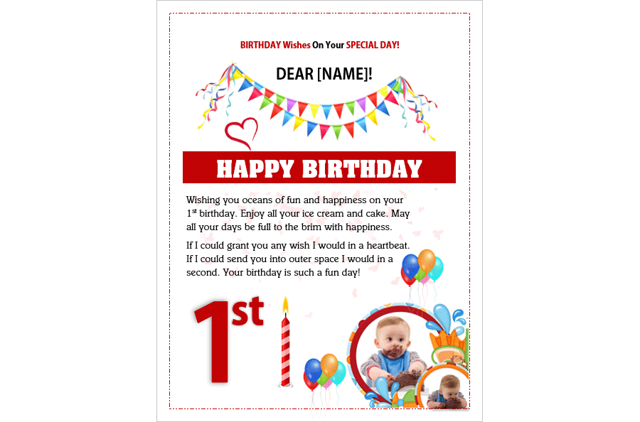 Happy Birthday Card Template