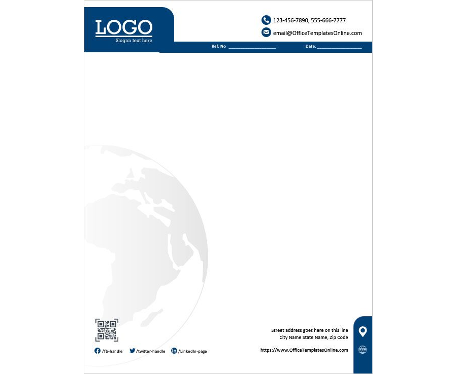 Download Company Letterhead Design Template