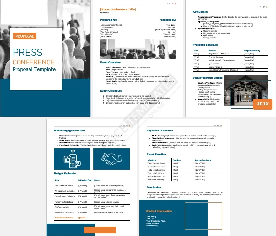 Press Conference Proposal Template