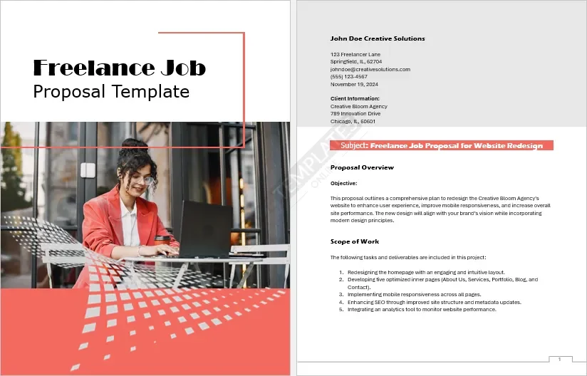 Freelance Job Proposal Template