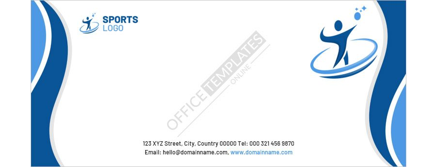 Sports Envelope Template in MS Word Format