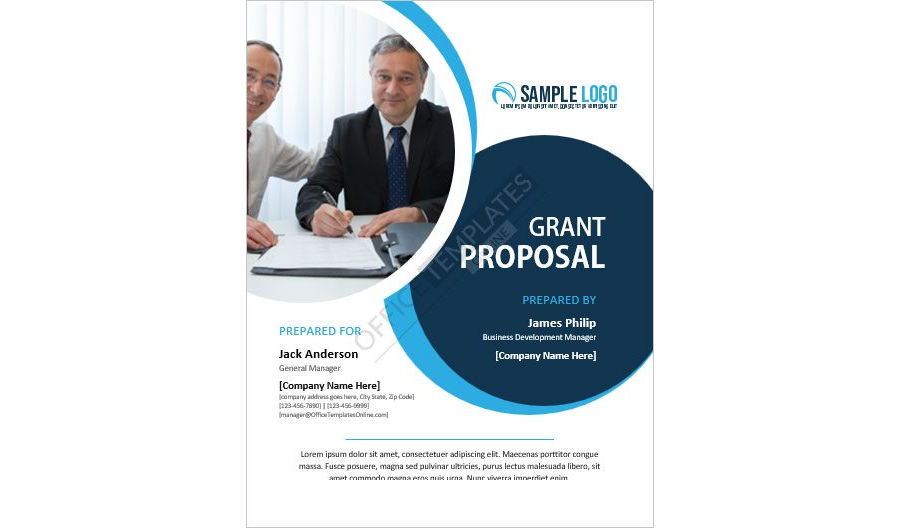Grant Proposal Template in MS Word format