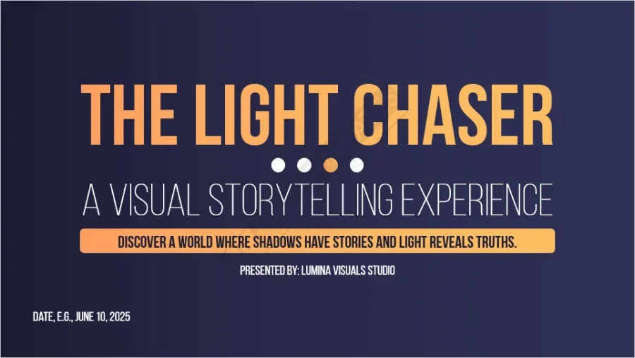 Visual Storytelling Pitch Deck