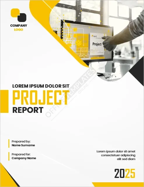 Project Report Cover Page Template