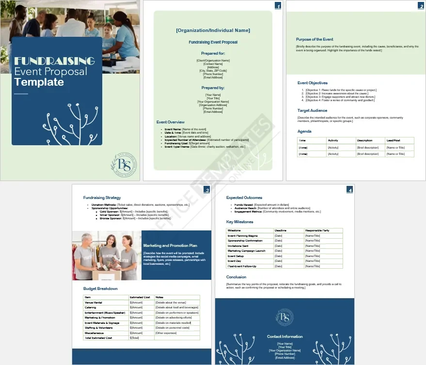 Fundraising Event Proposal Template