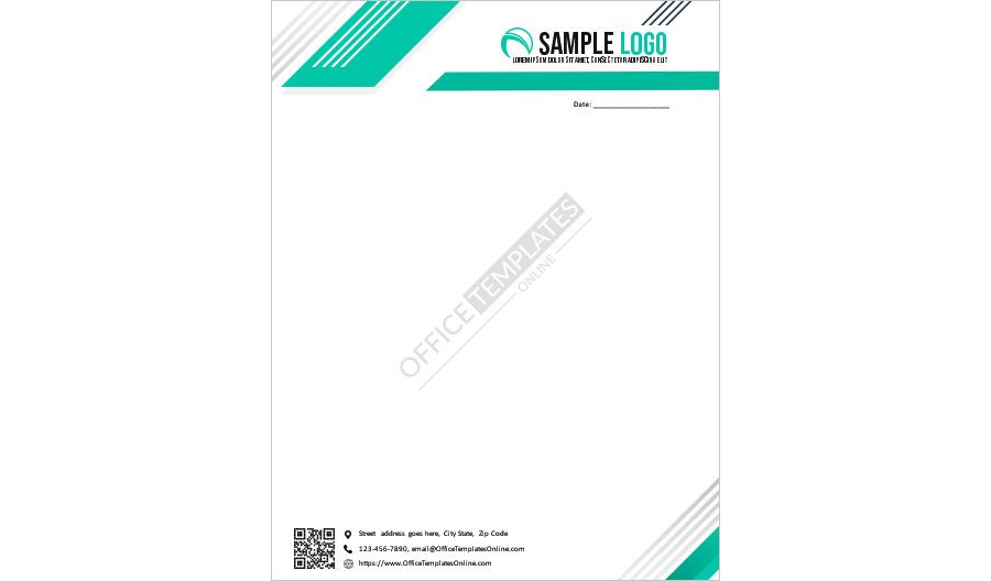 Download Company Letterhead Format for MS Word
