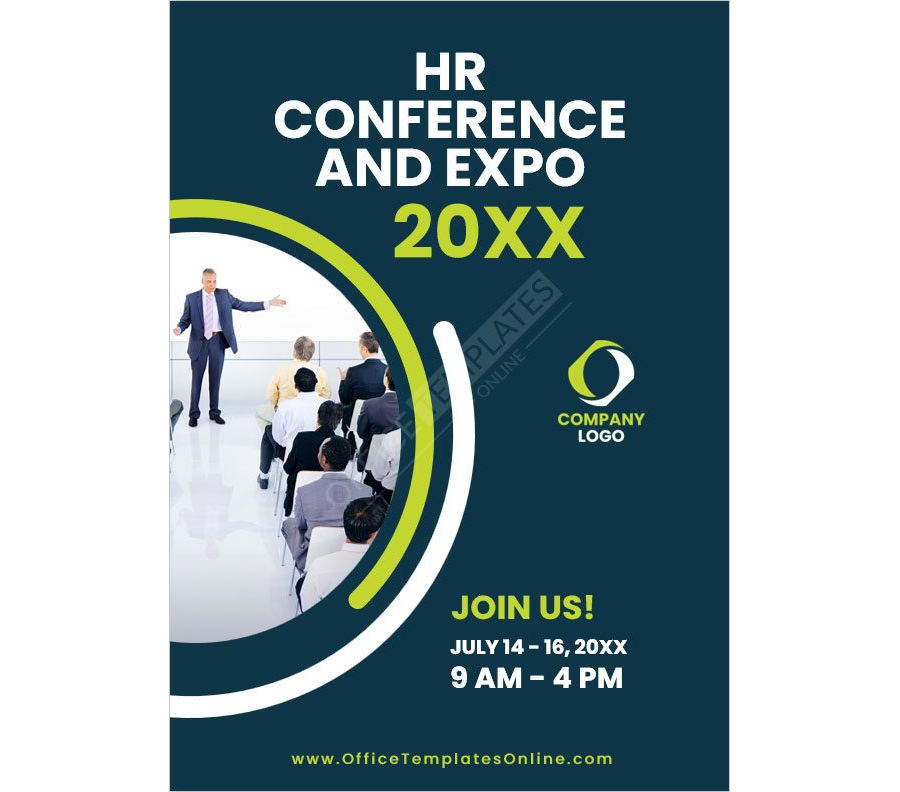 Unlock HR Excellence with Our Creative HR Poster Template