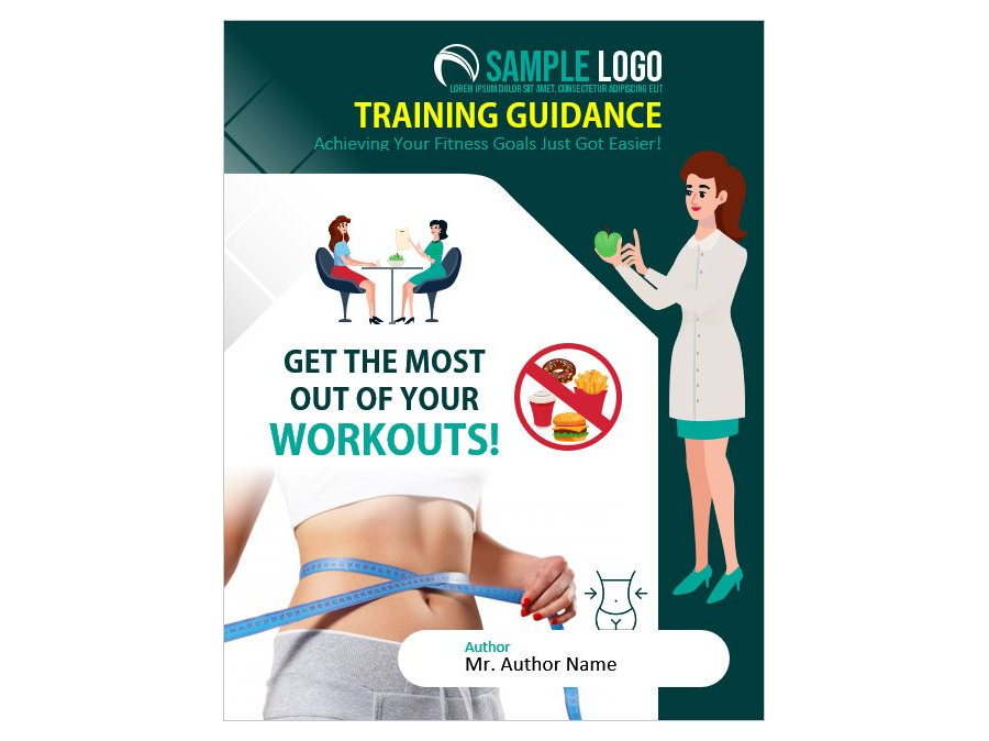 Download Weight Loss Booklet Cover Page Template for MS Word