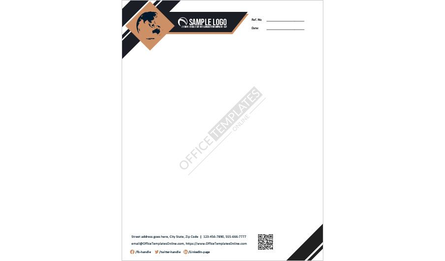 Download Letterhead Design for any Company - MS Word