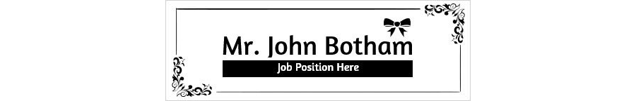 Name Badge/Tag Format for MS Word - 06