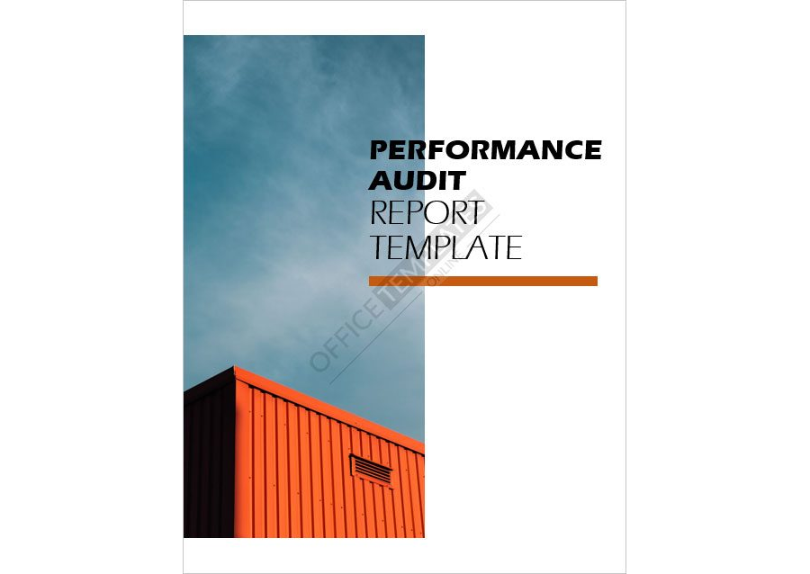 Performance Audit Report Template