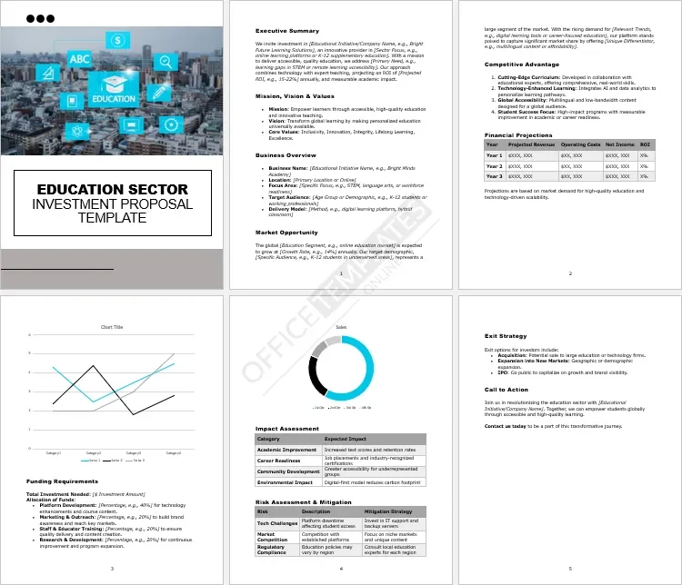 Education Sector Investment Proposal Template