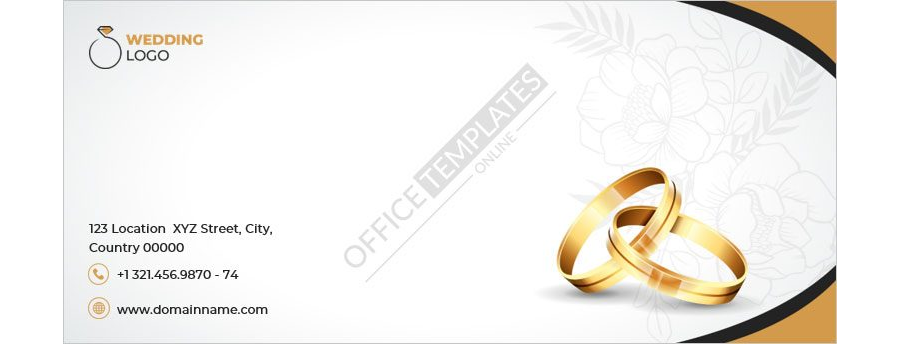 Download Wedding Envelope Template in MS Word Format