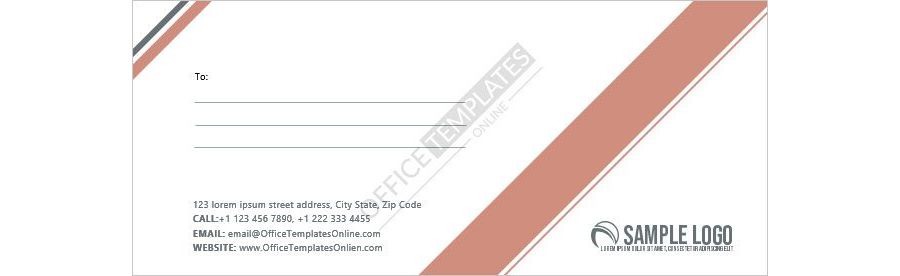 Download #10 Size Envelope Template for Microsoft Word