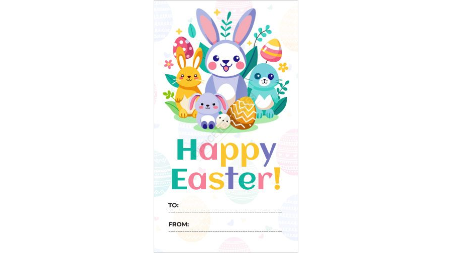 Easter Gift Tag Template