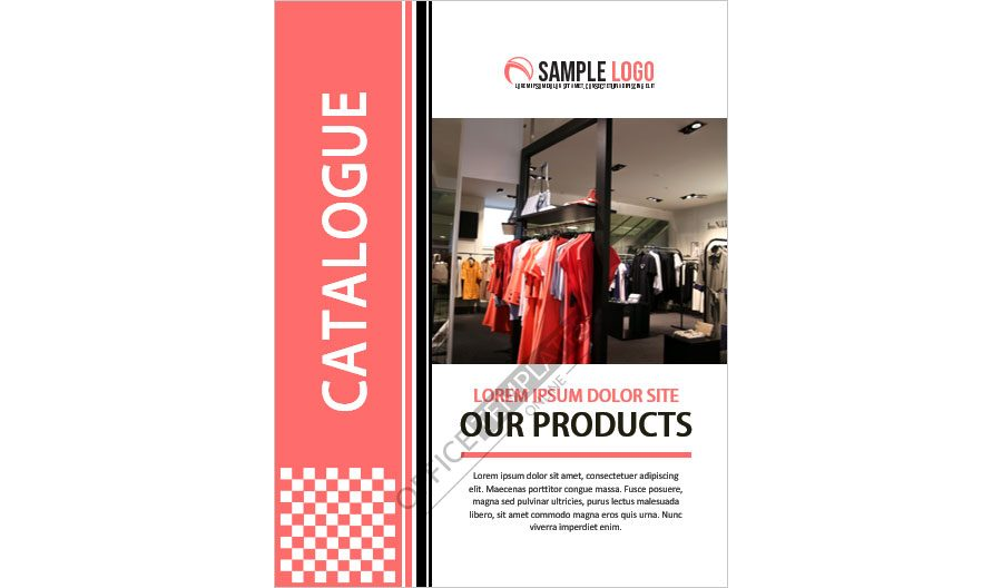 Download Generic Company/Business Catalog Template for MS Word
