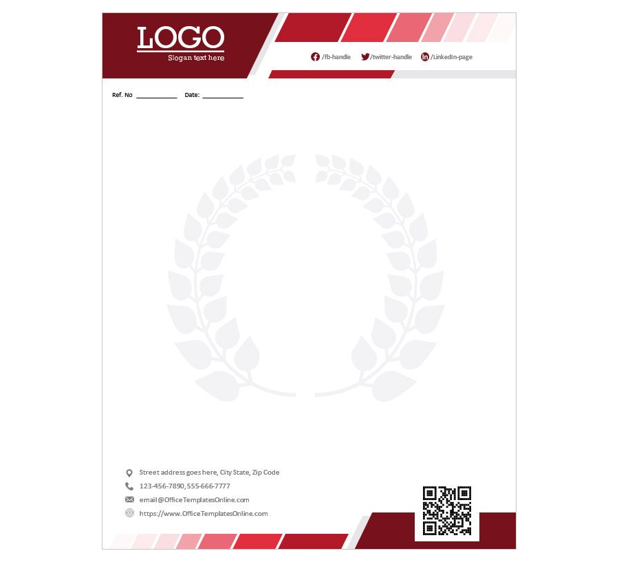 Download Professional Letterhead Template in MS Word