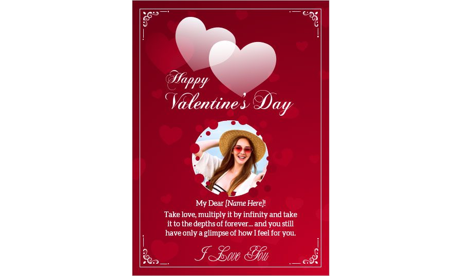 Download Valentine's Day Card Template for Her in MS Word