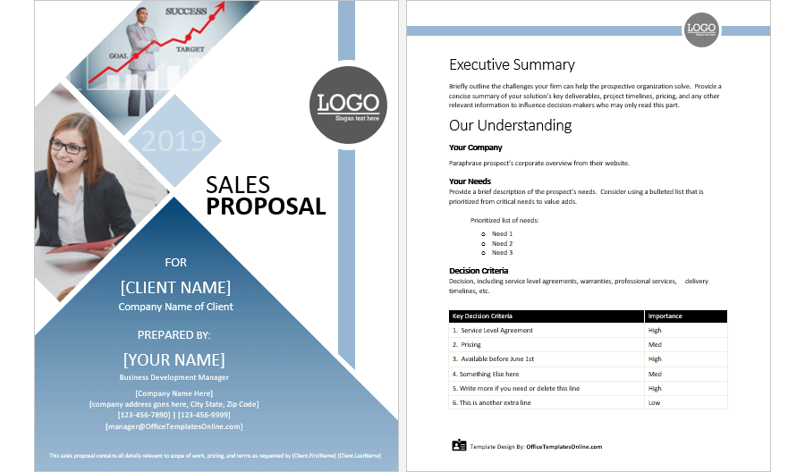Sales Proposal Template in MS Word