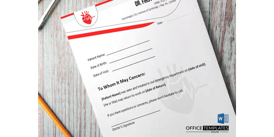Doctor's Note Template - 11