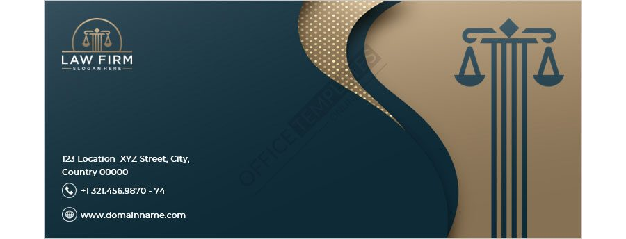 Download Law Firm Envelope Design in MS Word
