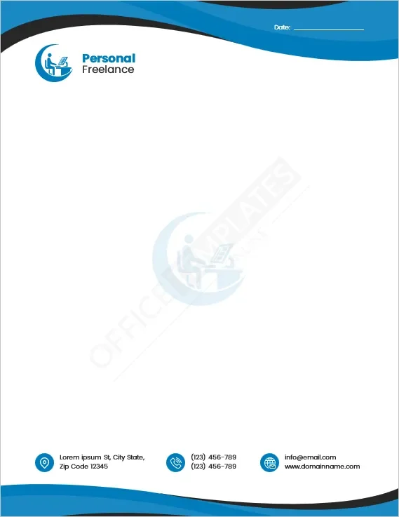 Personal Freelance Letterhead Template