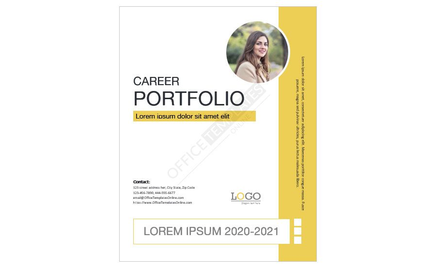 Download Sizzling Career Portfolio Cover Page Template in MS Word