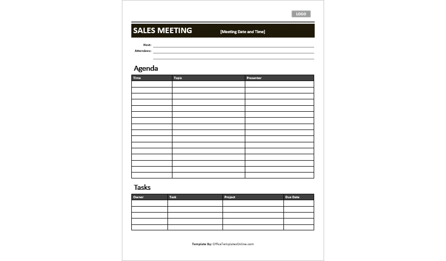 Sales Meeting Agenda Template