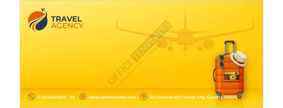 Travel Agency Envelope Template in MS Word Format