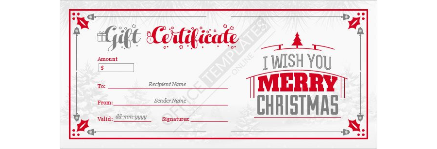 Christmas Gift Certificate Template - 15
