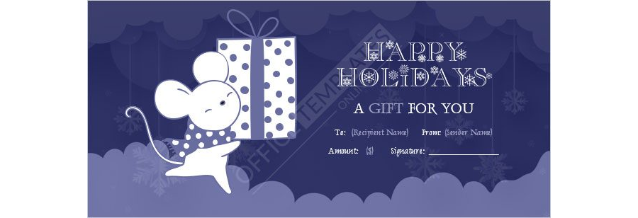 Christmas Gift Certificate Template - 07