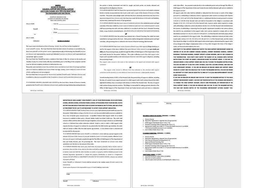 Spousal Support Agreement Tempalte
