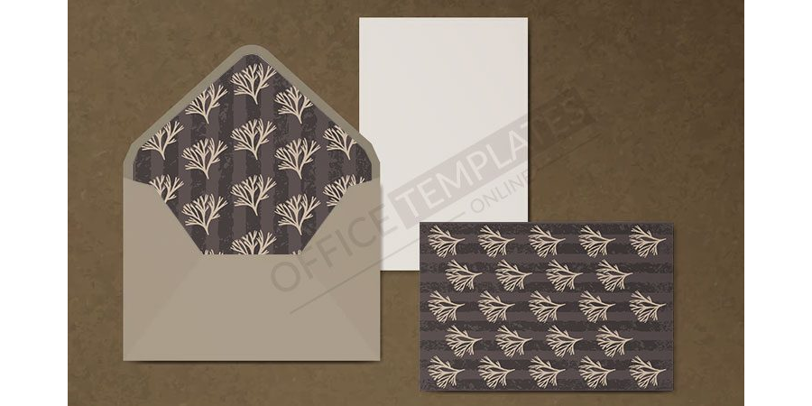 Nautical Wedding Envelope Template