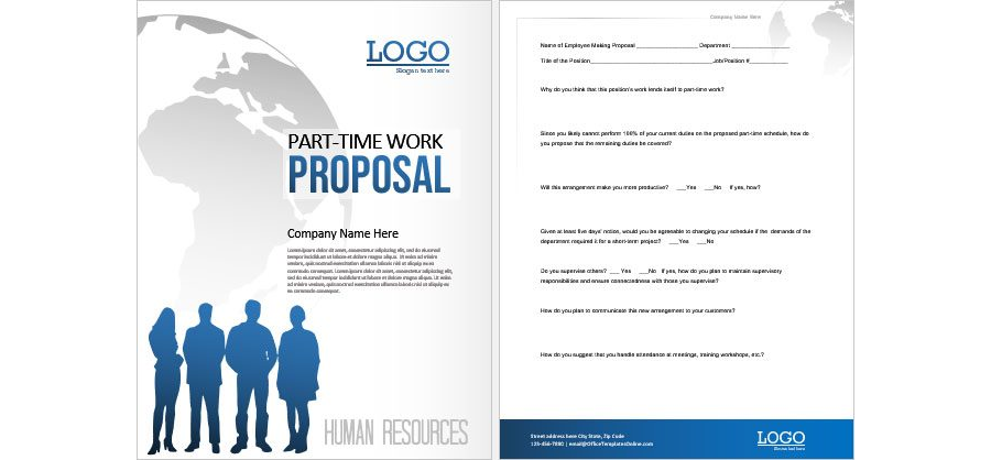 Download Part-time Work Proposal Template